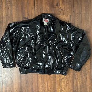 80’s Large Wippette Vinyl Biker Jacket